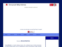 Tablet Screenshot of emaratmaritime.com